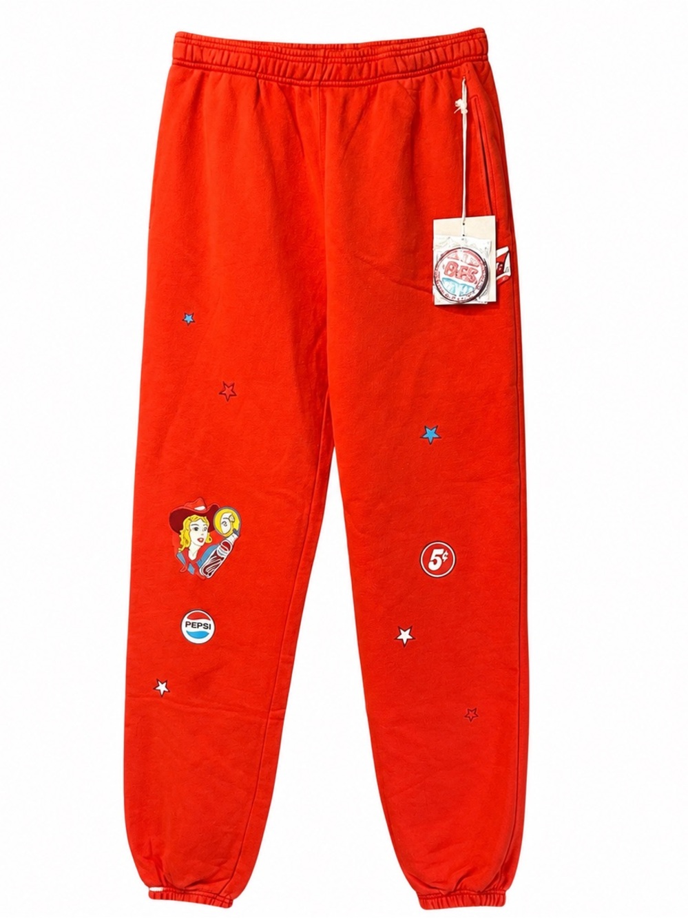 NWT Pepsi x Samii Ryan Cowgirl Pepsi Sweatpants Size Small Red Joggers Y2K